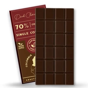 80gr 70% Chocolate Oscuro Colombia